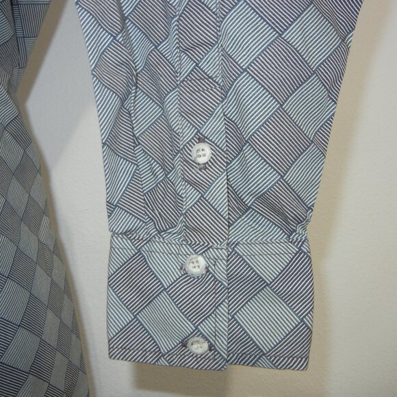 Roper Lone‎ Roo  Shirt Men's XL Aztec Western Button Down Long Sleeve - Picture 5 of 9